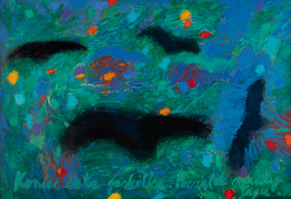 Akryl i olej na płótnie, 110x160cm